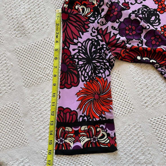 Donna Morgan Psychedelic Floral Mod Go-Go Sheath Shift Dress-Size 14 Party RHS - Picture 9 of 11